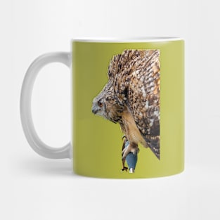 Eagle Owl threat display Mug